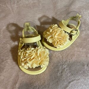 Baby GAP Yellow Floral Sandals